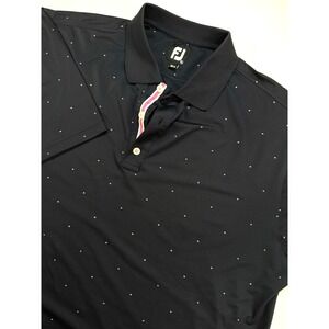 Footjoy Dark Blue AOP Performance Stretch XL Polo Shirt